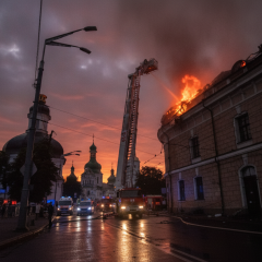 Пожежа в Успенському соборі