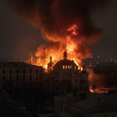Ночной удар по Успенскому собору