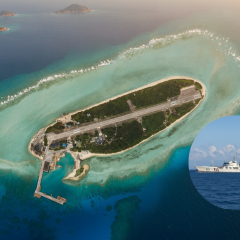 Chinese ships enter Taiwan's restricted zone