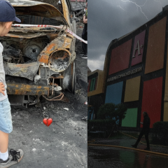 Night attack on school in Kyiv