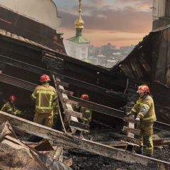 Rocket strike on Kyiv-Pechersk Lavra