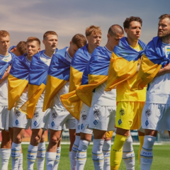 Эмблема Лиги Европы на стадионе