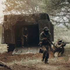 Hottest direction of military operations on map