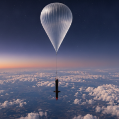 Dart rocket for launch from aerostats