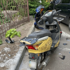 Scooter with explosives for military