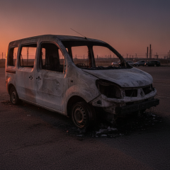 Man set car on fire over argument