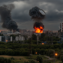 Вибух резервуара на Московському НПЗ