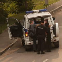 Security forces raiding men in Russia