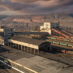 Chervonohrad factory before heating season