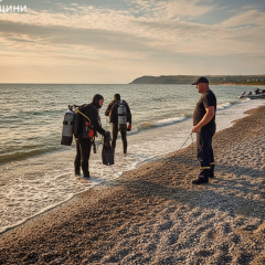 Girl taken away by the sea