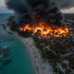Hotel in Dominican Republic burned in fire