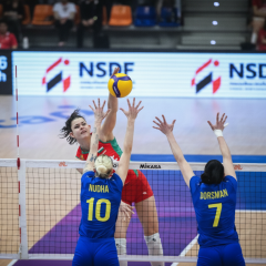 Ukrainian volleyball team suffered defeat