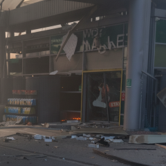 Russian army destroyed gas stations in Trostyanets