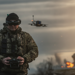 Дрони на фоні війни та боїв