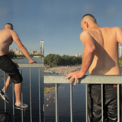 People risking their lives near exposed rebar
