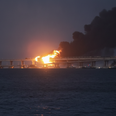 Ukraine Cripples Russian Logistics in Crimea After Strikes on Port Kavkaz