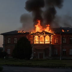 Russian shelling destroyed unique estate of Myklashevsky family in Zaporizhia