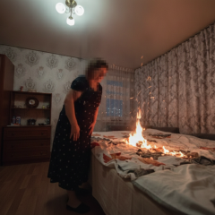 Жінка з підпалом квартири через шахрайство