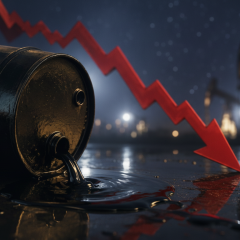 Oil prices drop by 40%