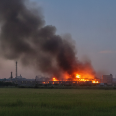 Зруйновані газовидобувні важкі та АЗС