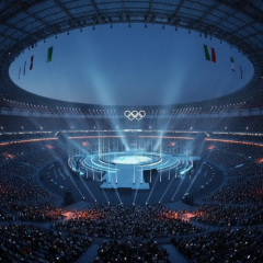 People watching Winter Olympics 2026