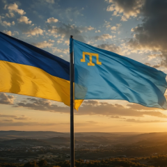 Crimean Tatar flag banned