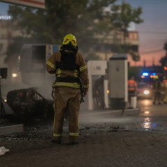 Attacks on gas stations in Sumy
