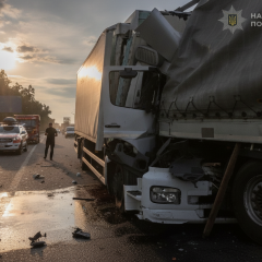 Fatal collision of trucks in Kyiv: two dead