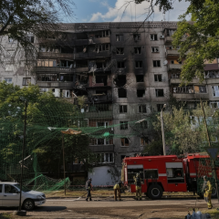 Kramatorsk destroyed by air bombs and drones