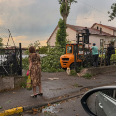 Six-year-old girl struck by lightning in Lviv