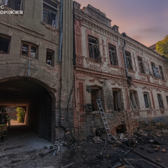 Victims of the attack in Zaporizhia