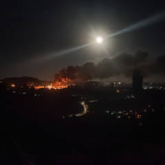 Вибухи та пожежі від дронів на Донеччині та Луганщині
