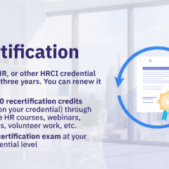 Renewal of HRCI certification under new rules