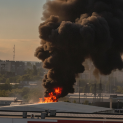 Пожар под Москвой и удары по заводам в Уфе и Пензе: новые атаки на РФ