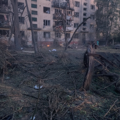 Rocket strike in Nivky: casualties and wounded