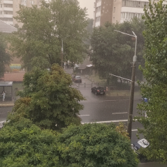 Thunderstorms and squalls in Ukraine