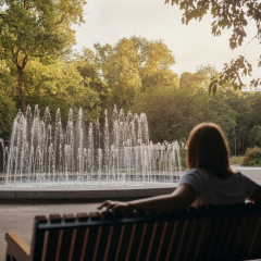 Fountain at VDNH in Kyiv