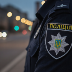 Police officer and forensic expert in uniform