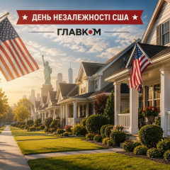 Американский многоэтажный дом с низким забором