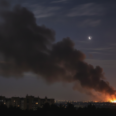 Drones attacking cities in Crimea