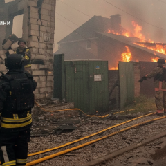 Evacuation of people in Vishneve due to threat