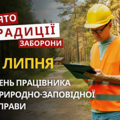 Day of nature reserve worker in Ukraine