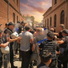 Протесты в Стамбуле против саммита НАТО