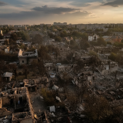 Руйнування в Вишневому після атаки