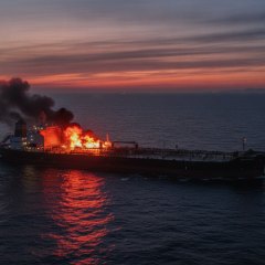 За трое суток украинские дроны поразили 21 российское судно в море