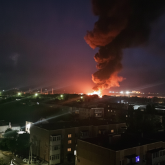 Drones attack oil base in Stavropol region