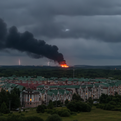 Ukrainian Armed Forces strike on oil depot in Ufa