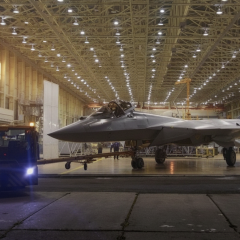 Су-57 та Су-35 під укриттям