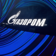 Graph of Gazprom's stock decline
