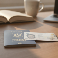 Пенсіонер за кордоном з ID-карткою